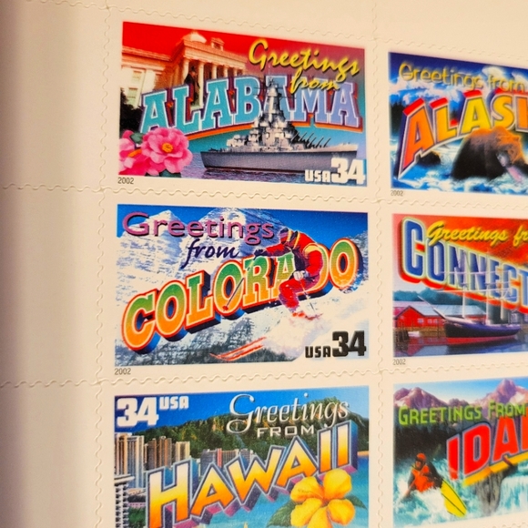 50 State Postage Stamps - Picture 3 of 6